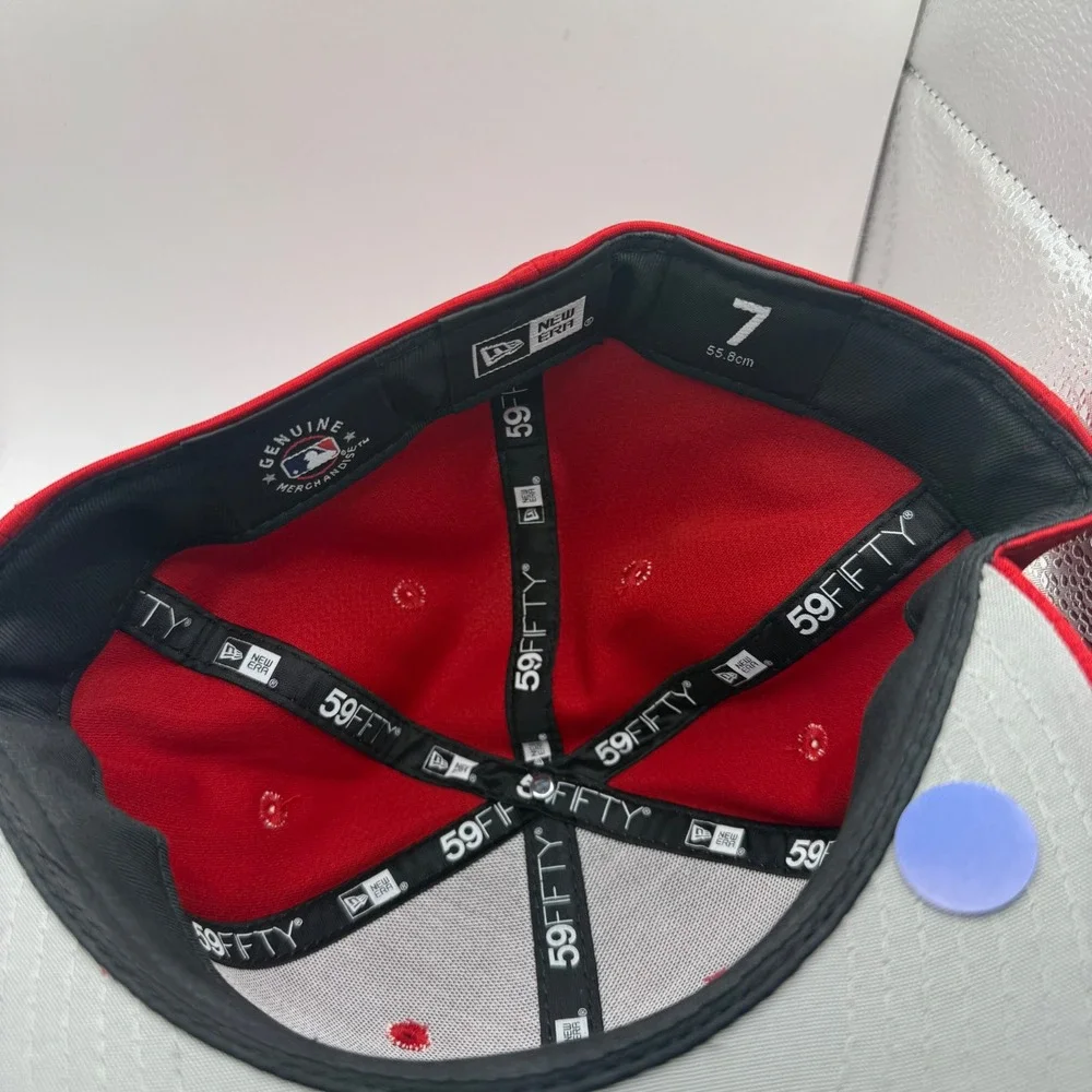 New Era 59FIFTY Los Angeles Angels MLB Club 23 Fitted Hat Red‎ Size 7